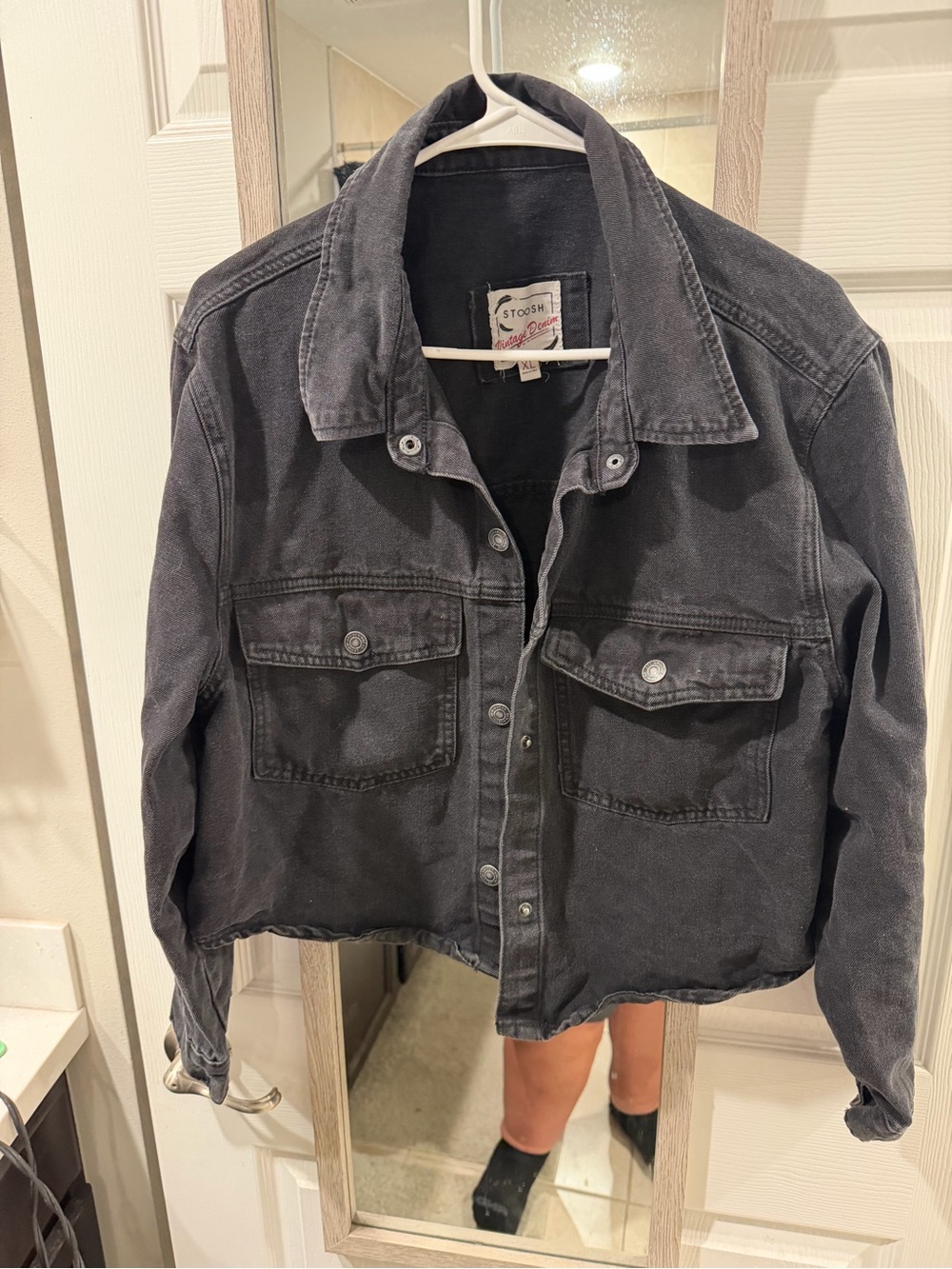 Stoosh Washed Charcoal Jean Jacket